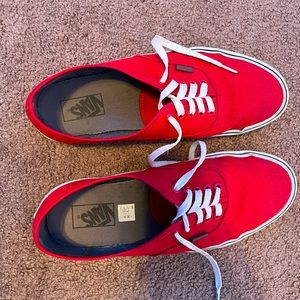 Red Vans Mens